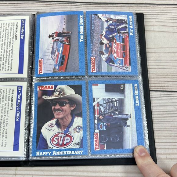 Richard Petty TRAKS 1991 Collector Set- Cards LOT #1-50 All NM in Pro Set Binder - Picture 14 of 16